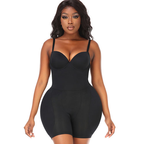 butt lifter padded shapewear丰胯肥臀收腹吊带连体衣 d1409