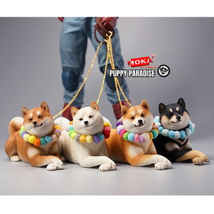 柴犬模型 仿真動物手辦可愛狗狗治愈系擺件 JXK 官方正品