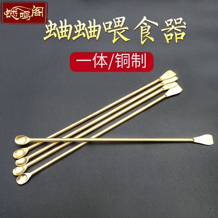 喂食工具铜制勺子爬虫用品蟋蟀