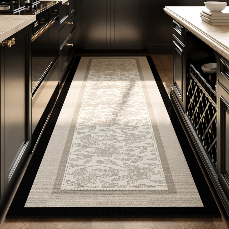 新款厨房地垫防滑防油可擦免洗脚垫吸水地毯专用防水垫子pvc复古,居家布艺,厨房地垫,淘宝优惠券,粉丝福利购,淘宝优惠卷