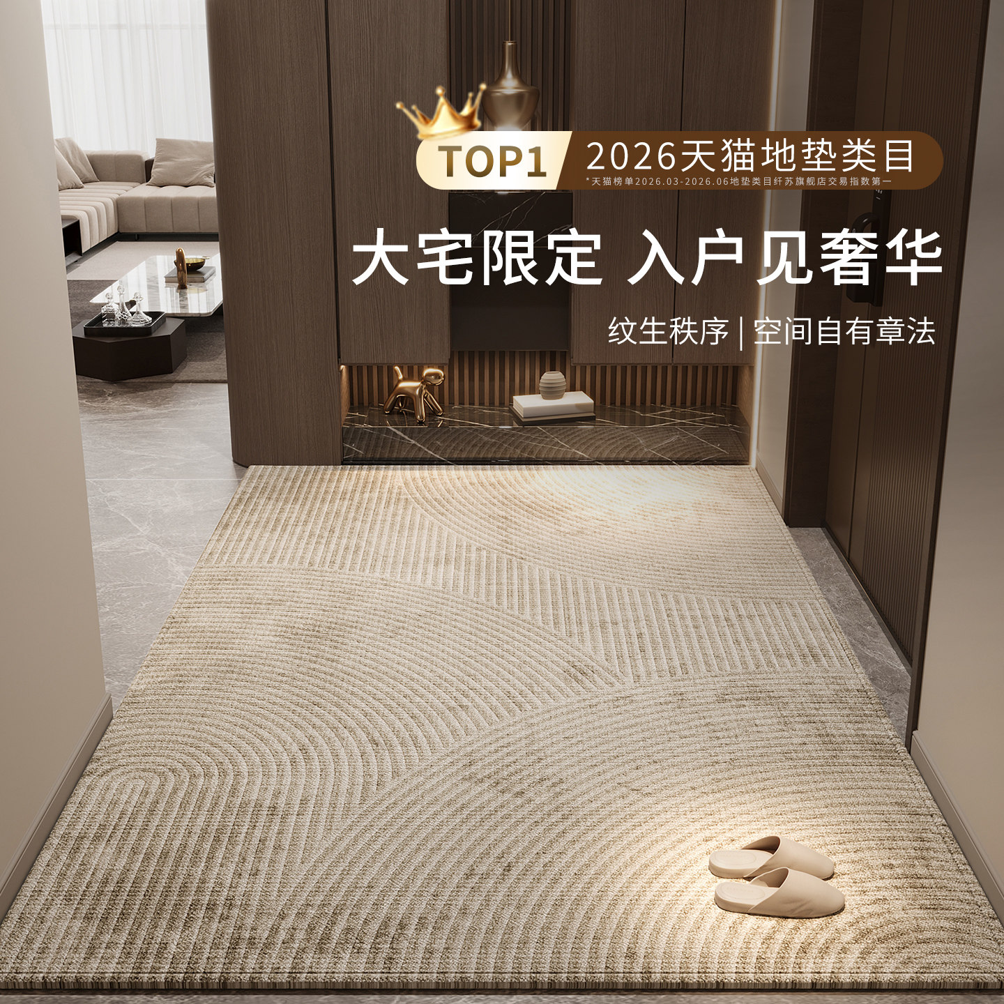 高端免洗⭐巨防滑加厚玄关垫子图片
