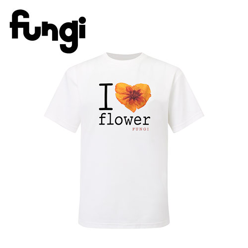 官方Fungi*i love flower*系列印花宽松短袖