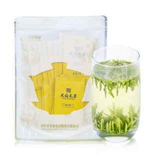 天府龙芽雀舌绿茶2024新茶明前毛尖小袋装叙府尊龙四川茶集团茶叶