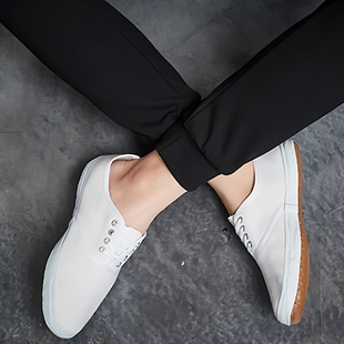 回力经典小白鞋减震低帮系带运动鞋纯色复古帆布鞋田径跑步鞋WD-1
