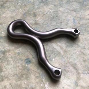 无极钛合金数控单卡弹弓 西装暴徒  三木晴天弓形冷弯 十字军弹弓