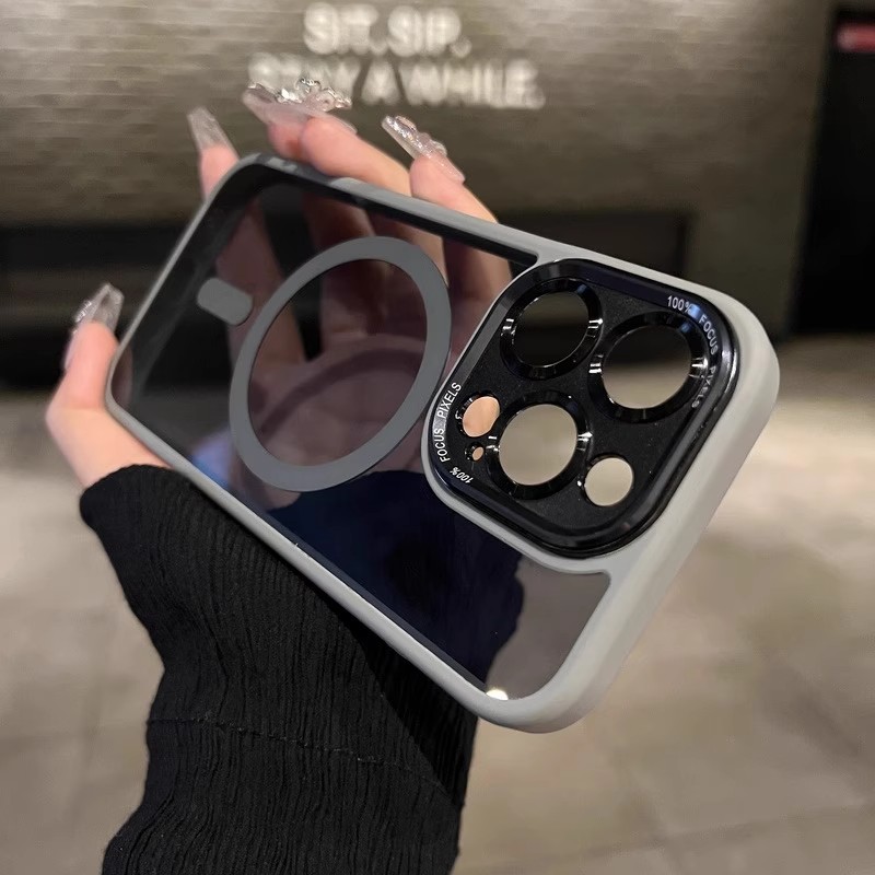 适用苹果16promax手机壳新款MagSafe磁吸iPhone15保护套14高级感13硅胶12镜头全包11防摔Plus透明超薄男女por