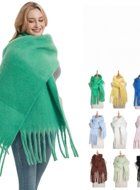 Winter Warm Scarf Long Shawls and Wraps for Women 加厚围巾女