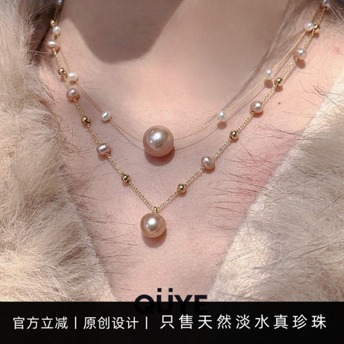 绝美设计感大点位珍珠温柔锁骨链
