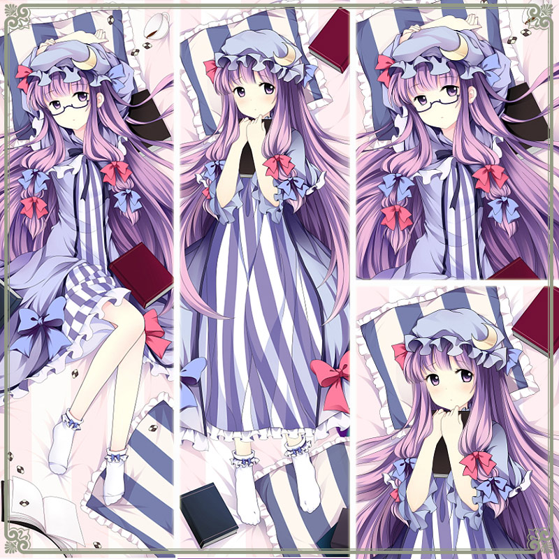 东方PROJECT帕秋莉二次元长条游戏动漫宅男等身靠枕抱枕DIY