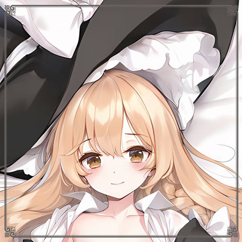 东方project雾雨魔理沙二次元长条游戏动漫宅男等身靠枕抱枕2WAY