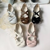 喵小圆现货 娃娃大头鞋 原创百搭可爱洛丽塔lo鞋 低跟圆头lolita鞋