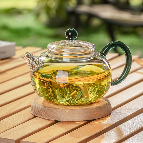 玻璃泡茶壶家用小号耐高温泡茶壶