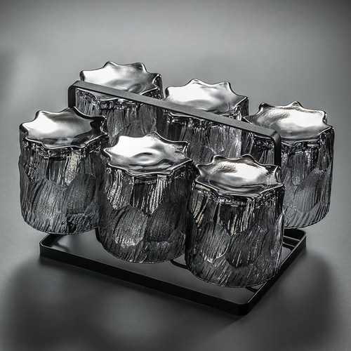 网红冰川玻璃杯家用喝水待客套装