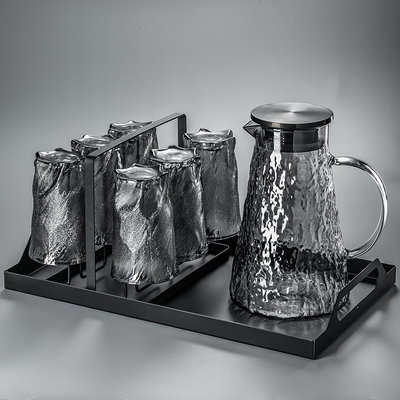 高颜值冰川纹高硼硅玻璃杯冷水壶