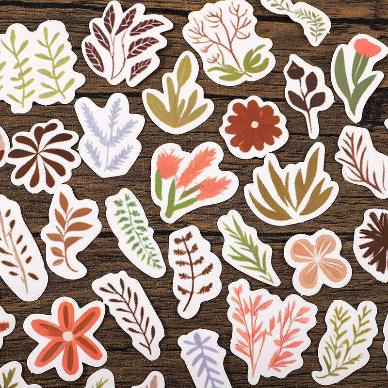 诧寂风植物花草贴纸ins复古小清新手账装饰diy相册手机壳防水贴画,文具电教/文化用品/商务用品,贴纸/立体贴纸,淘宝优惠券,粉丝福利购,淘宝优惠卷