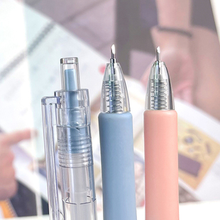 高颜值按动式笔刀可爱便宜ins风手账裁纸刻刀少女心手帐专用工具