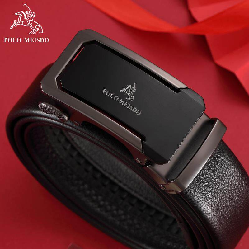 正品保罗美思得皮带男士真皮自动扣年轻人商务头层牛皮腰带男款潮