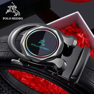 正品保罗美思得男士皮带男款真皮自动扣商务纯牛皮奢侈品牌腰带男