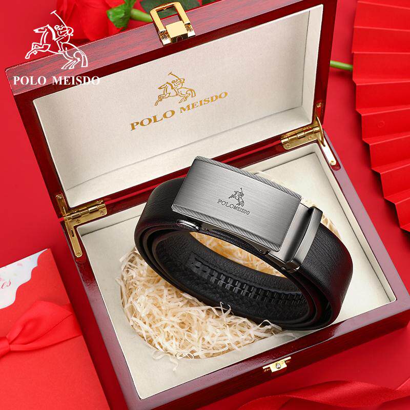 官方正品保罗皮带男真皮高档2024新款腰带男轻奢时尚潮流礼物裤带