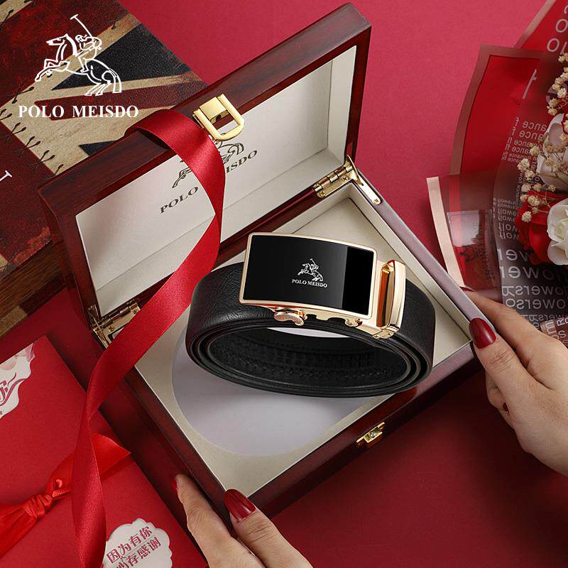 英国官方正品保罗男士皮带男真皮自动扣腰带男款奢侈品中青年裤带