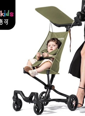 婴儿推车超轻便折叠遛娃神器旅行大童儿童playkids简易溜娃口袋车