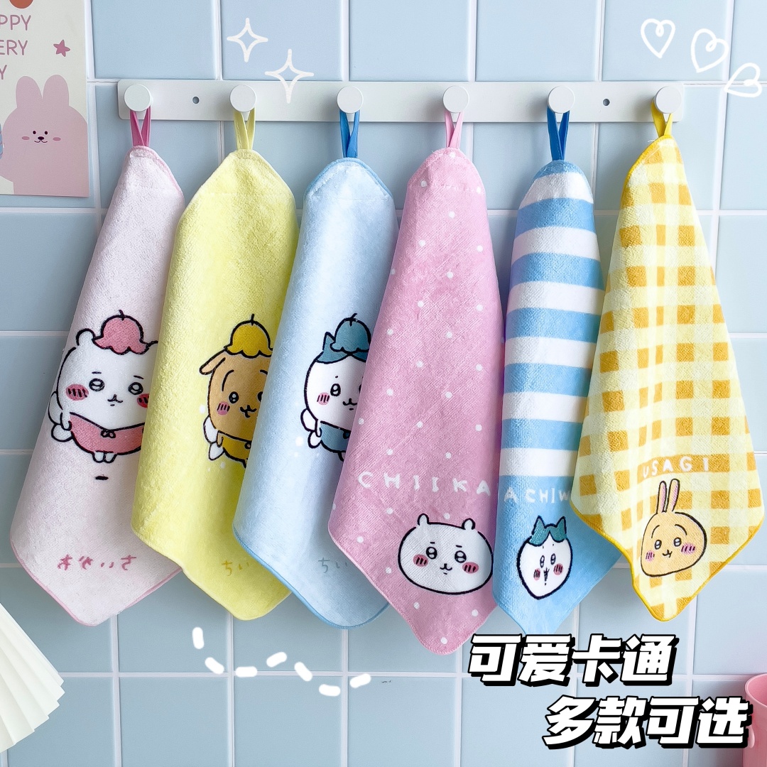 吉伊卡哇擦手巾可爱卡通印花方巾