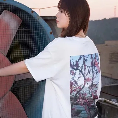 t恤FOG潮流情侣OFESSENTIALS男女FEAR高街GOD复线宽松花卉短袖