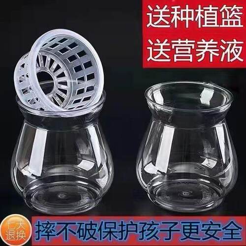 特价创意高透明室内防摔塑料水培器皿