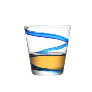 北欧极简!蓝带杯 哥本哈根蓝 水晶玻璃杯中古杯威士忌杯啤酒杯子