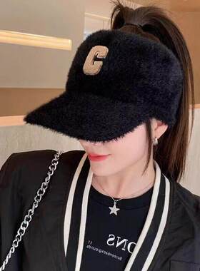 可以扎马尾的帽子能冬季