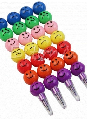 7 colors stacker swap tip wax crayons pencil stationary 4set