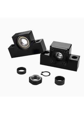 丝杆支撑座固定座/LEB71-10 12 15 20 25 30 发黑深沟球轴承LEB61