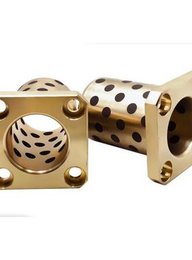 通用米思米MISUMI 自润滑耐磨铜套 方法兰衬套MPTSZ30-35-40-50