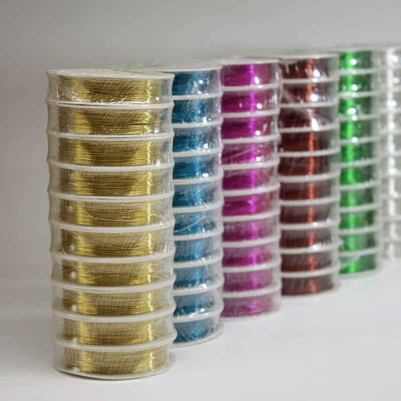 0.3MM0.4MM 컬러 구리 와이어 쥬얼리 헤어 액세서리 스타일링 쥬얼리 페르시 리드 DIY 액세서리 재료 만들기