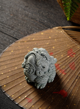 可爱瑞兽小貔貅招财金蟾茶宠茶玩摆件创意个性鱼缸造景桌面装饰品