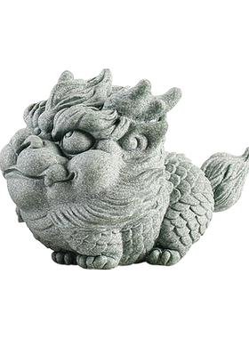 青砂石鱼缸沉水装饰摆件招财貔貅