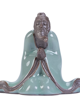 哥窑开片茶宠茶玩中式复古茶桌