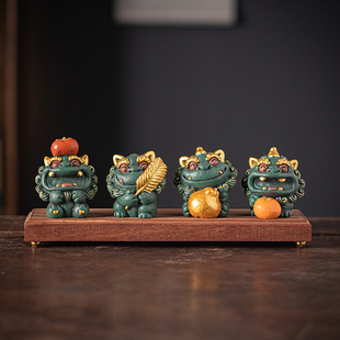 创意事业有成私人定制高档礼品摆件招财瑞兽貔貅办公室桌面装饰品