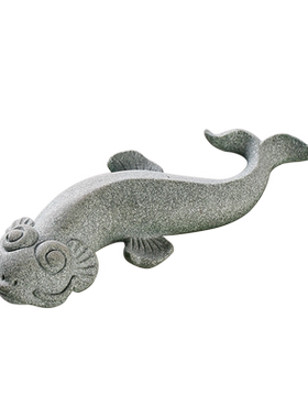 石材招财中式桌面鳌鱼茶宠摆件