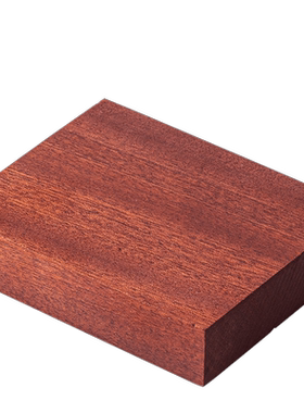 新中式实木沙比利方形底座配件摆放茶宠佛像底托创意定制logo图案