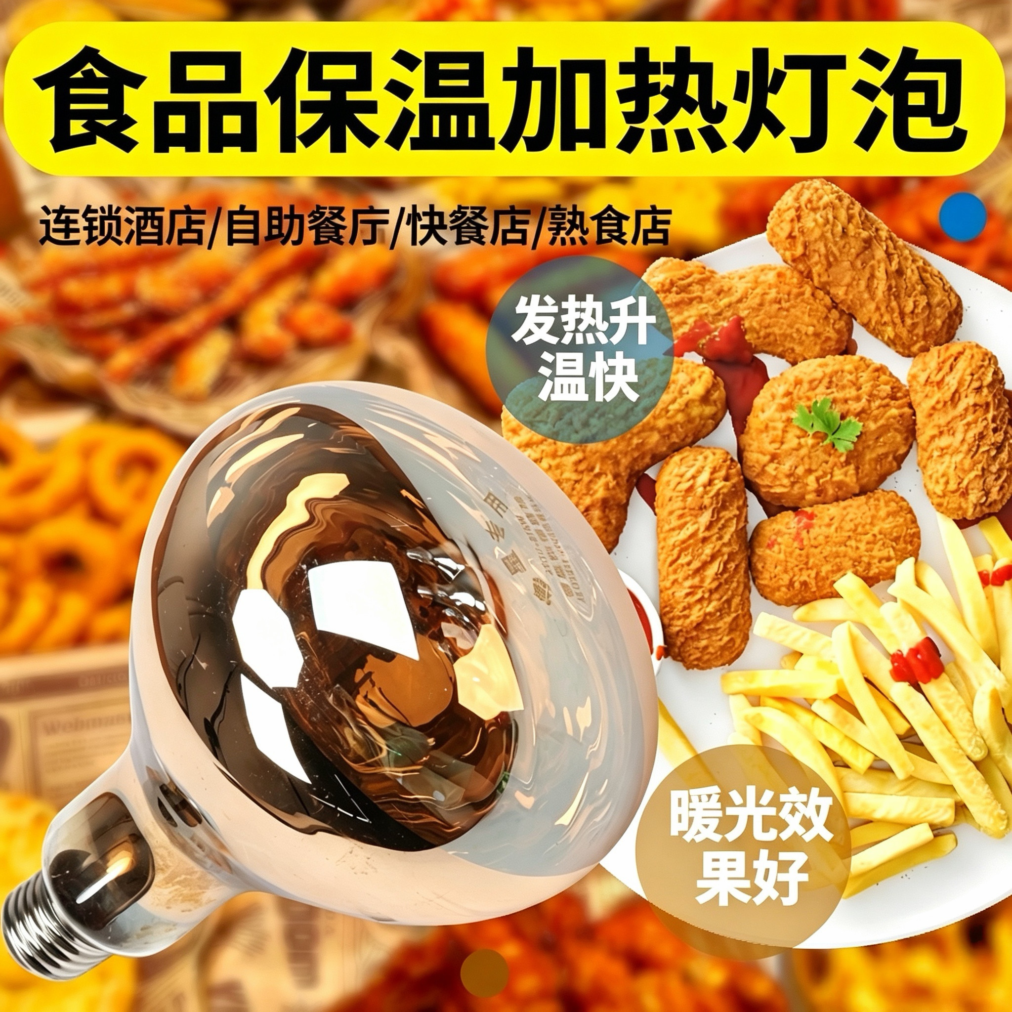 自助餐商用保温设备配套灯泡