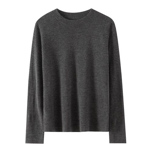 历久弥新 18针KVSS100%山羊绒女精纺平面圆领百搭 舒适保暖绒衫