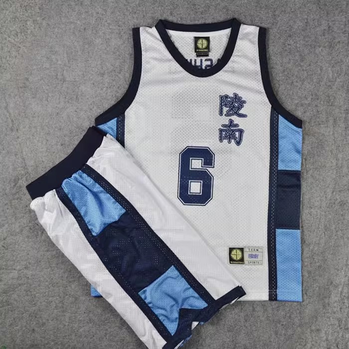SD灌篮高手训练服队服陵南6号越野宏明篮球服篮球衣套装队服定制
