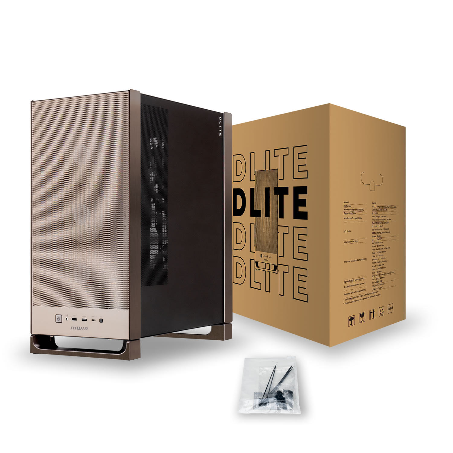 INWIN DLITE ATX塔式侧透机箱