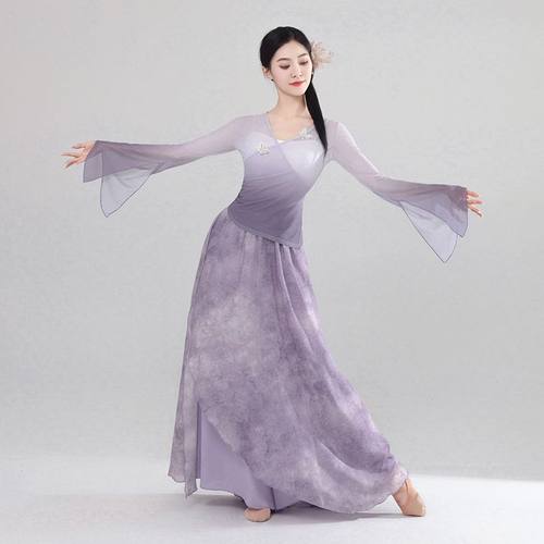 新款仙气飘逸蝴蝶古典舞舞蹈服