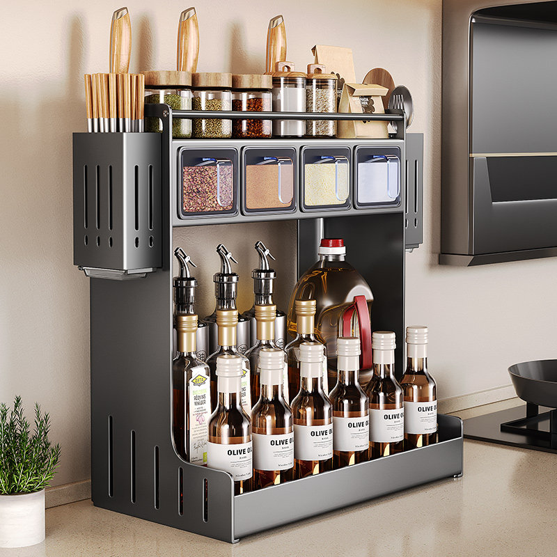 厨房调料置物架多功能调味品罐