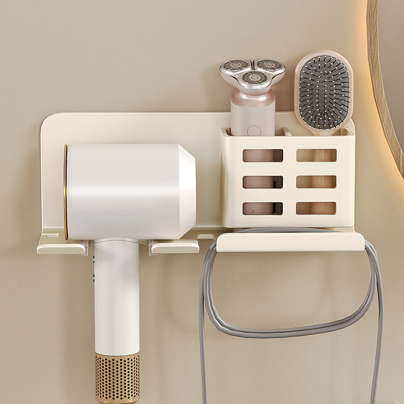 吹风机置物架壁挂式免打孔多功能收纳架浴室卫生间收纳神器墙上,家庭/个人清洁工具,吹风机置物架,淘宝优惠券,粉丝福利购,淘宝优惠卷