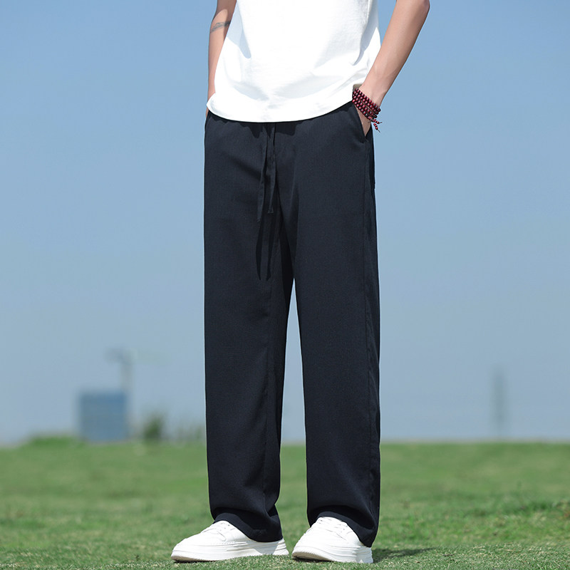 风休闲裤夏季新款男长裤大码百搭直筒裤拖地裤子8263-P50,男装休闲裤,电商A016