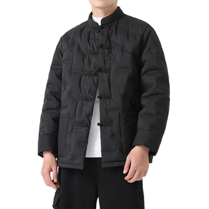 羽绒服冬季男士唐装风复古立领外套短款中式保暖上衣1170p215图片