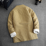 风棉衣男女秋冬款大码麻棉外套宽松保暖棉袄夹克1181-P145，男装夹克，电商A016
